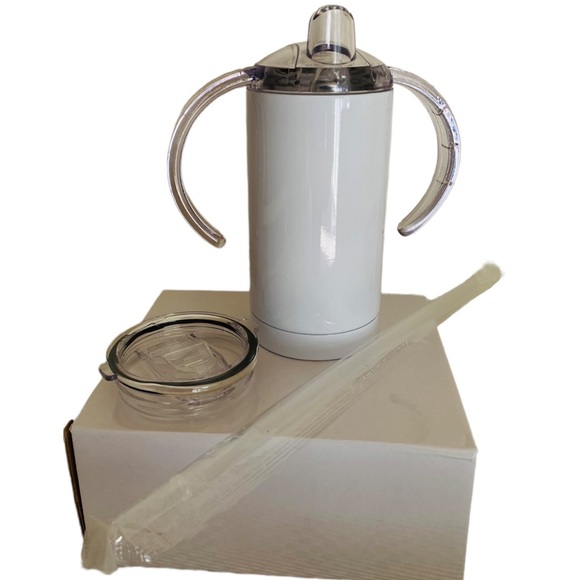 Kids 12oz sublimation tumblers double lid set of 3 - Picture 1 of 2